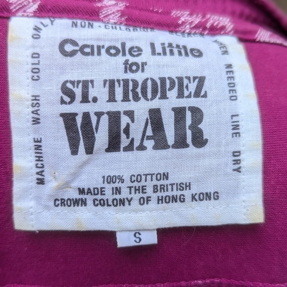 Vintage Carole Little for St. Tropez Wear Size Medium Pink V-Neck PulloverTop - Picture 7 of 7